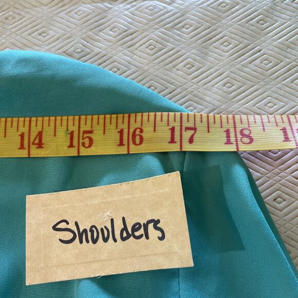 Judith March Top Womens Large Bell Sleeve Boho Pom Pom Fringe V-neck - Picture 15 of 16